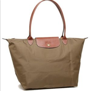 Longchamp Le Pliage Large Tote in Khaki